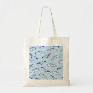 Whale Wonders: Watercolor Starry Sky Tote Bag