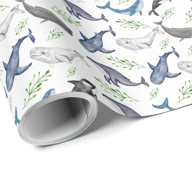 Whale Wrapping Paper (Roll Corner)