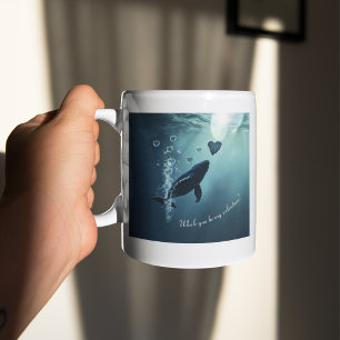 whale you be my valentine coffee mug