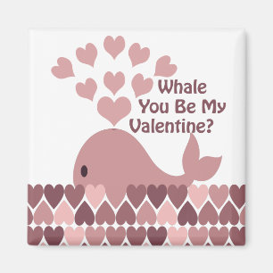 Whale You Be My Valentine Magnet