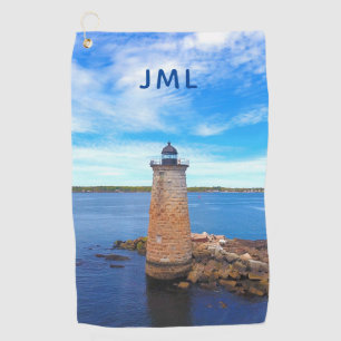 Whaleback Lighthouse Golf Towel