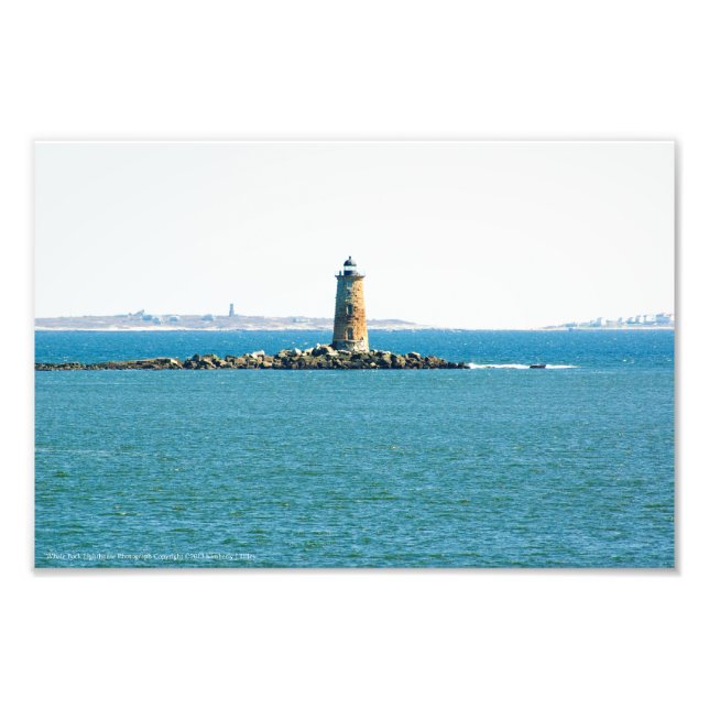 Whaleback Lighthouse Photo Enlargement (Front)