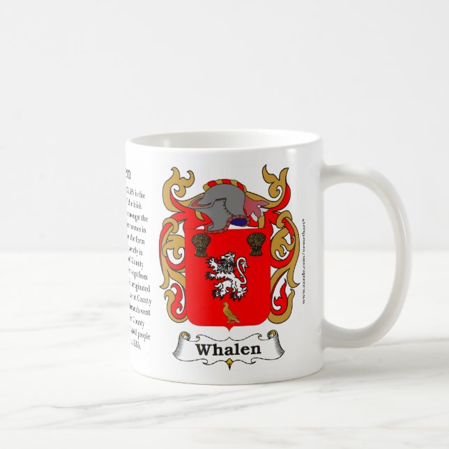 Whalen Family Coat of Arms Mug (Right)