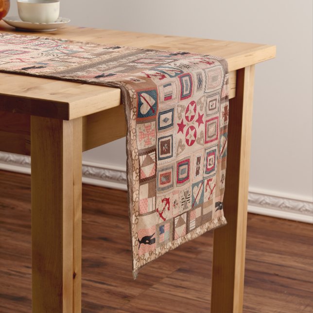 Whaler’s quilt short table runner (In Situ)