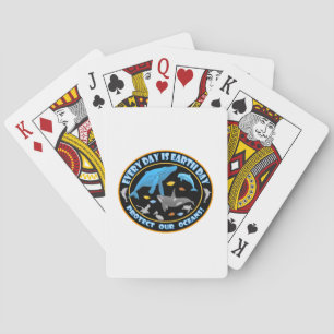 Whales and Dolphins Playing Cards