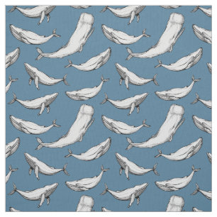 Whales are everywhere fabric