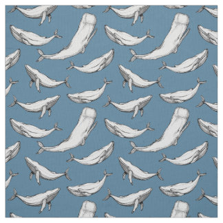 Whales are everywhere fabric