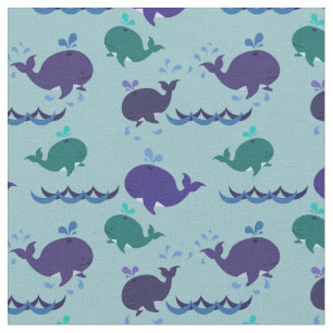 Whales Aweigh Whimsical Sealife Crafts Fabric
