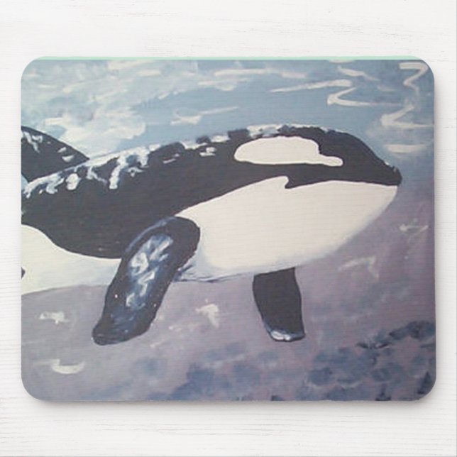 whales can fly mouse pad (Front)