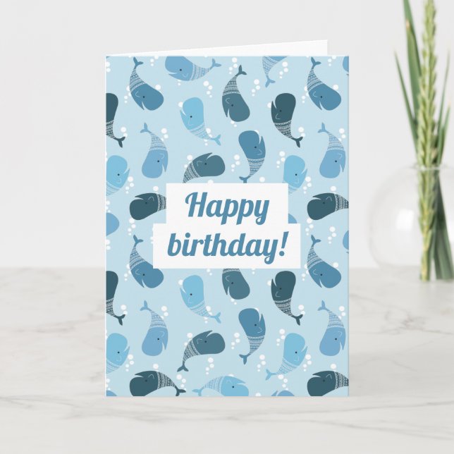 Whales Card (Front)