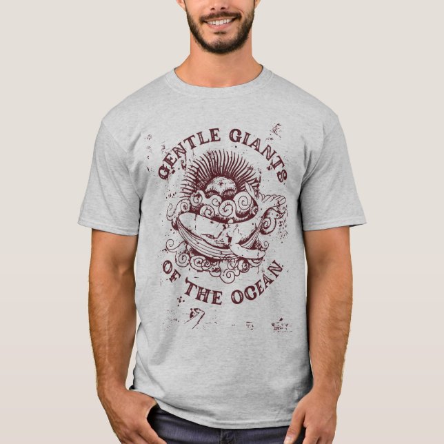 Whales: Gentle Giants of the Ocean T-Shirt (Front)