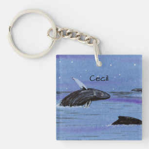 Whales Key Ring