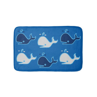Whales mats for Kids blue