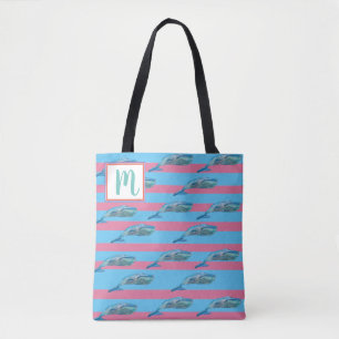 Whales Monogram Tote Bag