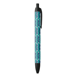 Whales Sea Animal Green Ocean Marine Mammal Black Ink Pen