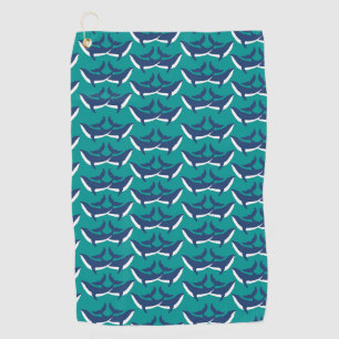 Whales Sea Animal Green Ocean Marine Mammal Golf Towel
