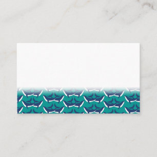 Whales Sea Animal Green Ocean Marine Mammal Loyalty Card