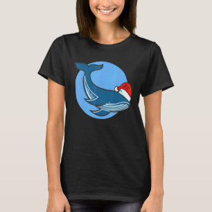Whales Sea Ocean Mammal Swimming Fish Diving Blue T-Shirt