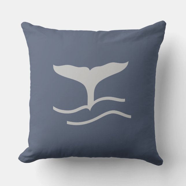 Whales Tail Outdoor Cushion (Front)