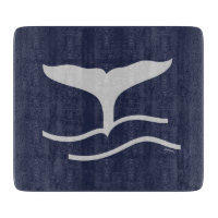 Whales Tail Pattern Navy and Grey