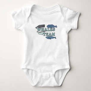 Whales Team Environmental Whale Lover Baby Bodysuit