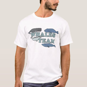 Whales Team Environmental Whale Lover T-Shirt