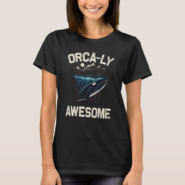 Whales Watch Dolphin Pottwhal  Saying Orca Whale   T-Shirt (Front)