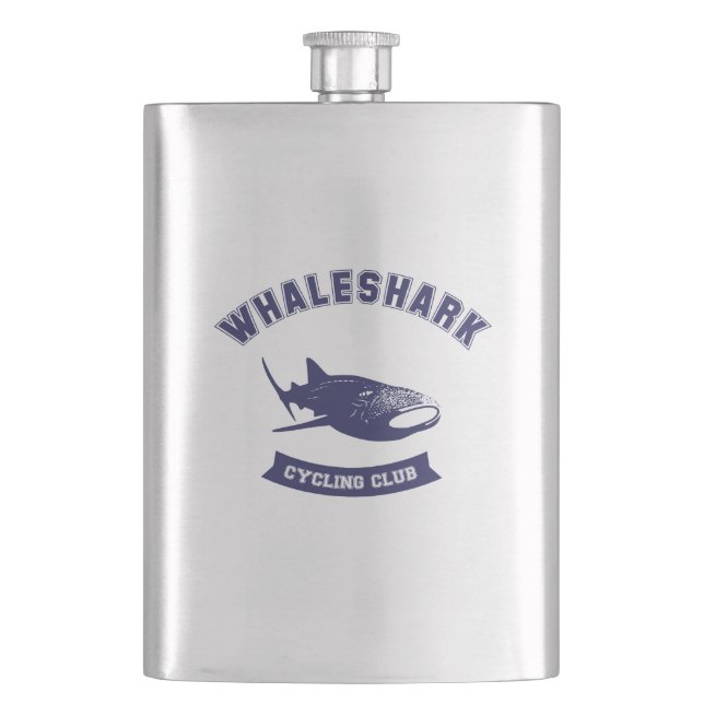Whaleshark Cycling Club Hip Flask (Front)