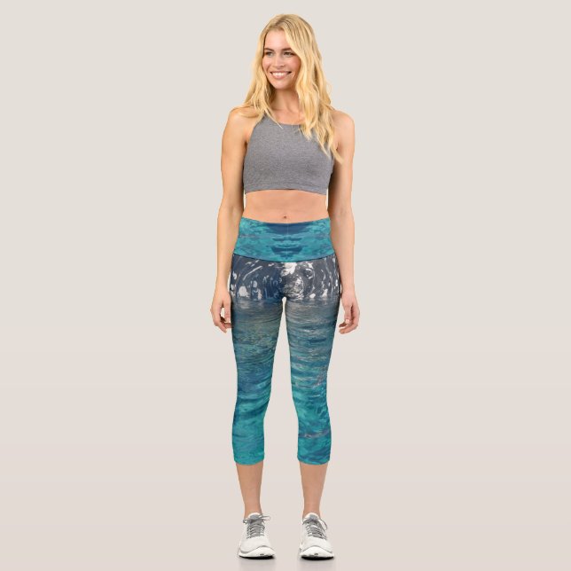 Whalesized High Wasted Women's Capris (Front)