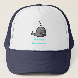Whaley Awesome Funny Whale Pun Design Trucker Hat