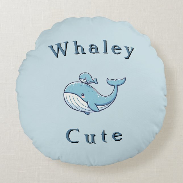 Whaley Cute Baby  Round Cushion (Front)