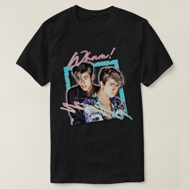 Wham 80s Vintage Style Design T-Shirt (Design Front)
