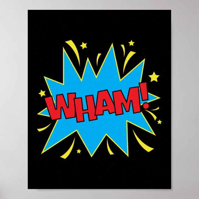 Wham! Bold Pop Art Comic Impact Poster (Front)