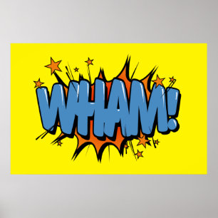 Wham - Comic Sign / Poster