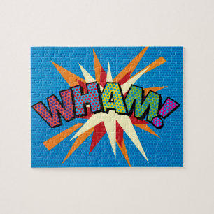 WHAM Fun Retro Comic Book Pop Art Jigsaw Puzzle