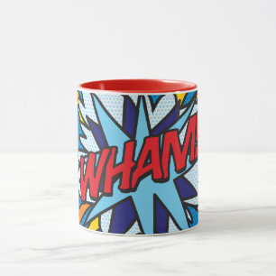 WHAM Fun Retro Comic Book Pop Art Mug