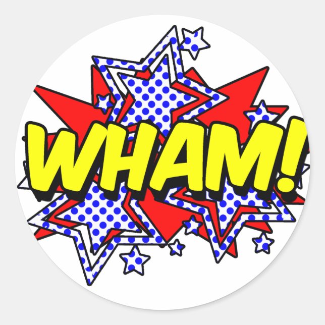WHAM! Sticker Sheet (Front)