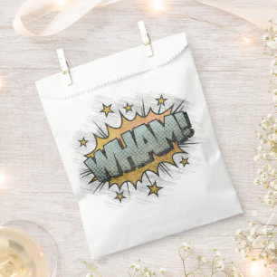WHAM! Vintage Comic Book Steampunk Pop Art Favour Bag