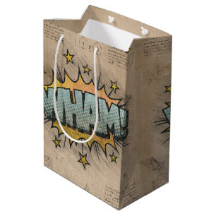 WHAM! Vintage Comic Book Steampunk Pop Art Medium Gift Bag