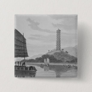 Whampoa Pagoda, 1810 15 Cm Square Badge