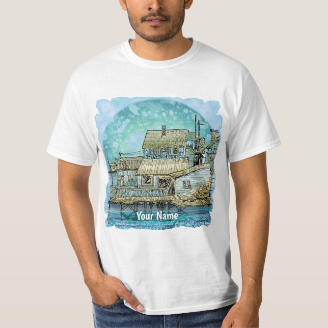 Wharf Scene T-Shirt (Front)