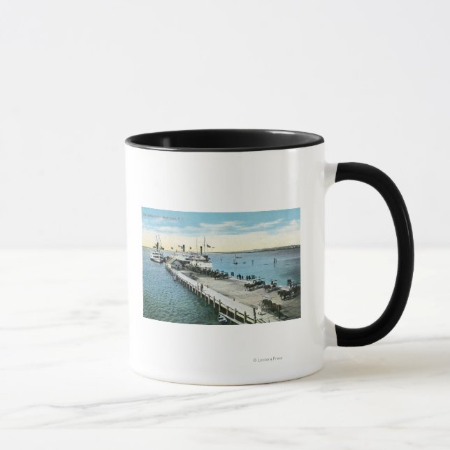 Wharf View at the New Harbour Mug (Right)