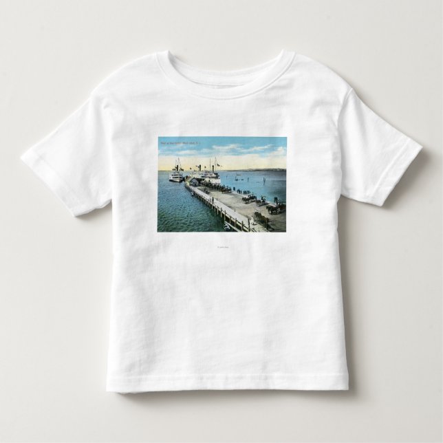 Wharf View at the New Harbour Toddler T-Shirt (Front)