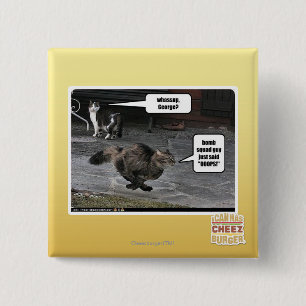 whassup, George? 15 Cm Square Badge