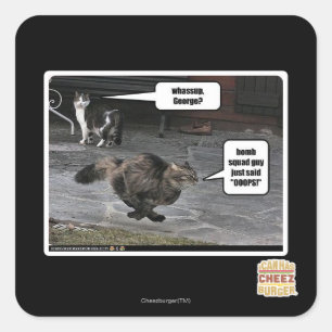 whassup, George? Square Sticker