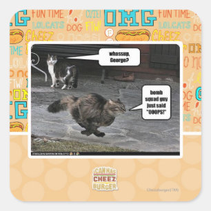 whassup, George? Square Sticker