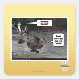 whassup, George? Square Sticker