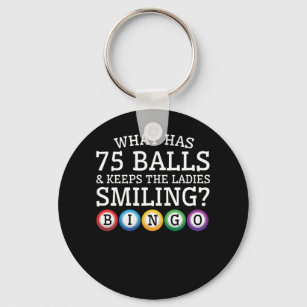 What 75 Balls Keep Ladies Smiling Bingo Key Ring