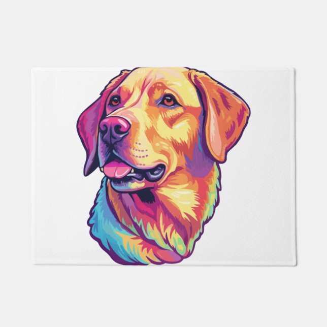 What a cute Labrador Retriever!   Doormat (Front)