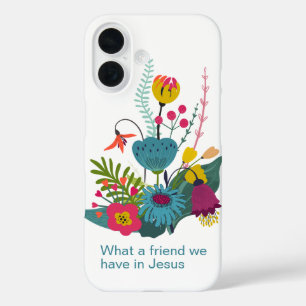 What a friend we have in Jesus Abstract Floral iPhone 16 Case